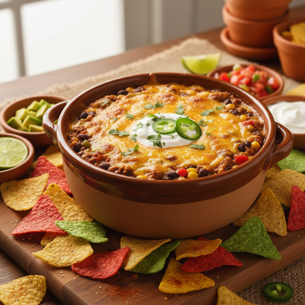 Spicy Fiesta Turkey Chili Dip recipe