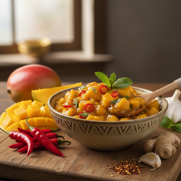 Spicy Fresh Mango Chutney recipe