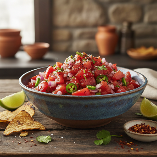 Spicy Fresh Tomato Salsa recipe