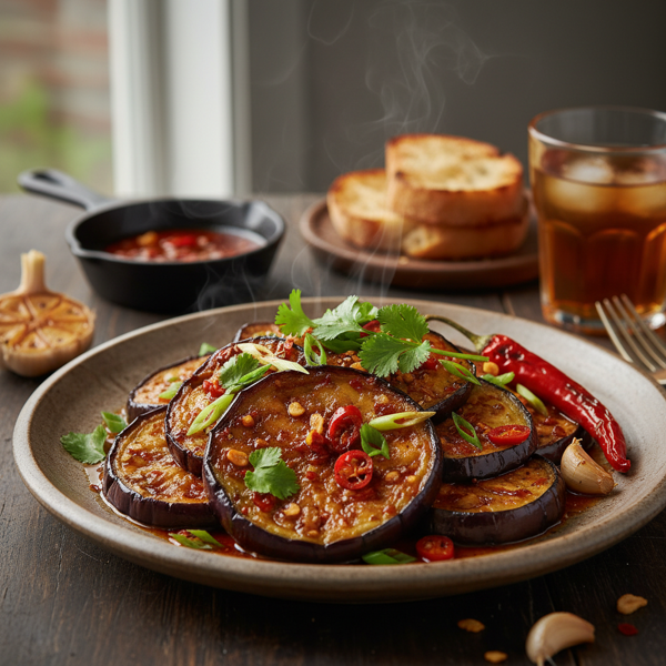 Spicy Garlic Eggplant Delight recipe
