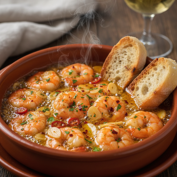 Spicy Garlic Prawns (Gambas al Pil Pil) recipe