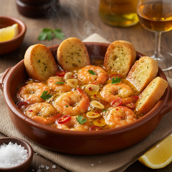 Spicy Garlic Shrimp Tapas recipe