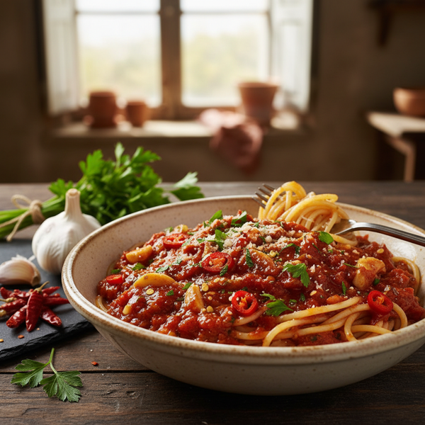 Spicy Garlic and Parsley Pasta Sauce recipe