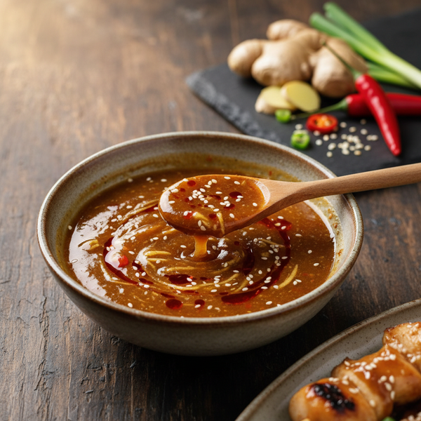 Spicy Ginger Sesame Teriyaki Sauce recipe