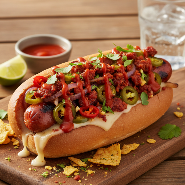 Spicy Gourmet Hot Dog Toppings recipe