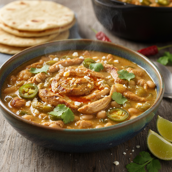 Spicy Green Chile Chicken Stew recipe