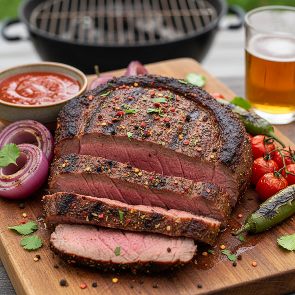Spicy Grilled London Broil recipe
