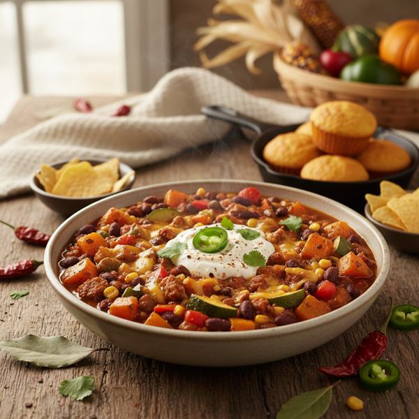 Spicy Harvest Vegetarian Chili recipe