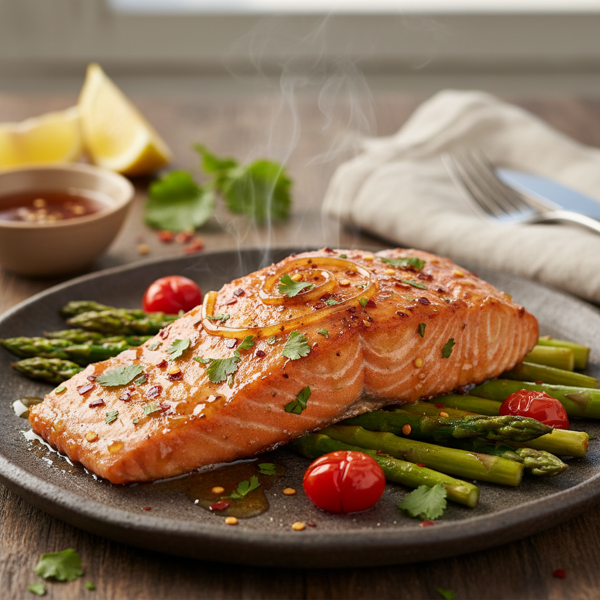 Spicy Honey Glazed Salmon recipe