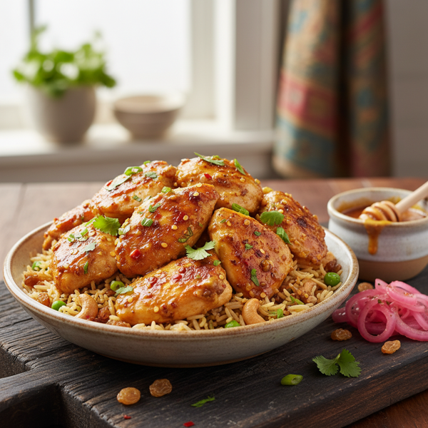 Spicy Honey Mustard Chicken Bombay recipe