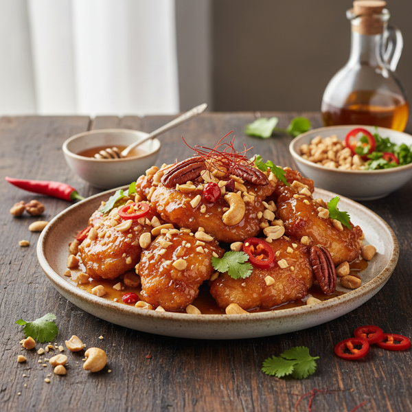 Spicy Honey Nut Chicken Delight recipe