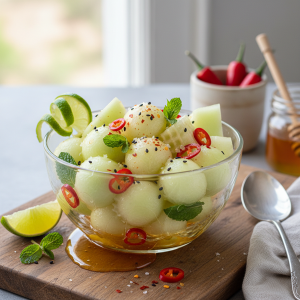 Spicy Honeydew Melon Delight recipe