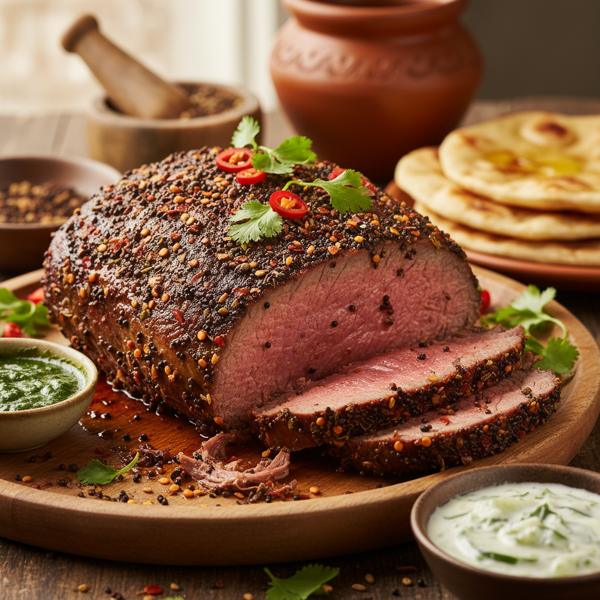 Spicy Indian-Style Beef Roast recipe