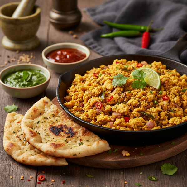 Spicy Indian-Style Scrambled Eggs recipe