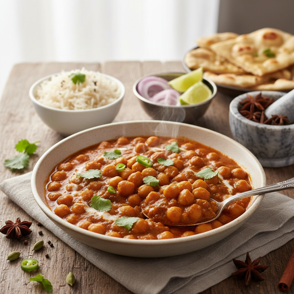 Spicy Indian Chickpeas Curry recipe