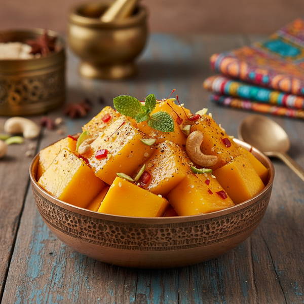 Spicy Indian Mango Delight recipe