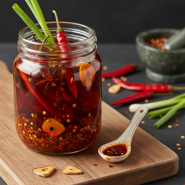 Spicy Infused Chili Oil recipe