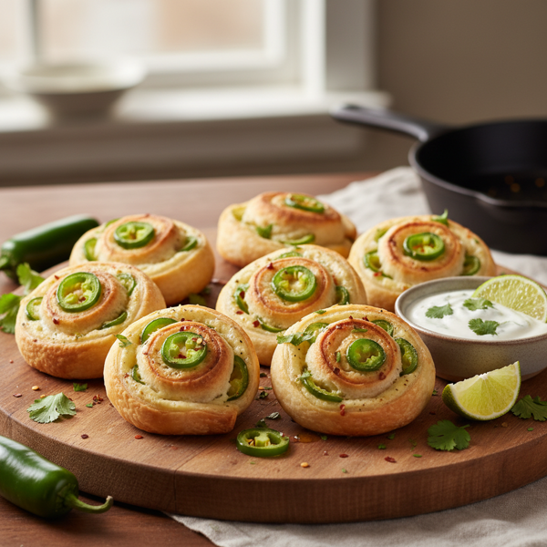 Spicy Jalapeño Cream Cheese Roll-Ups recipe