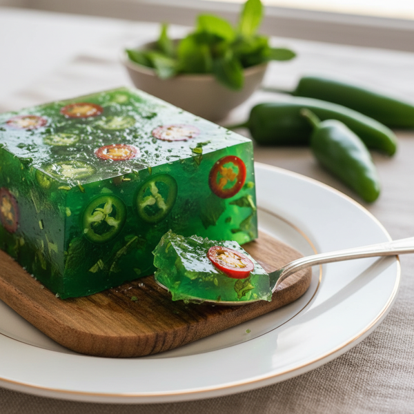 Spicy Jalapeno Mint Jelly recipe