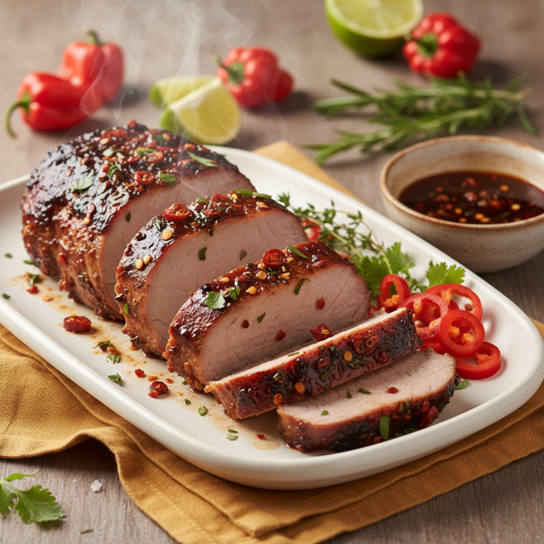 Spicy Jamaican Glazed Pork Tenderloin recipe