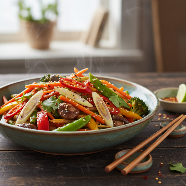 Spicy Lemongrass Vegetable Stir-Fry recipe