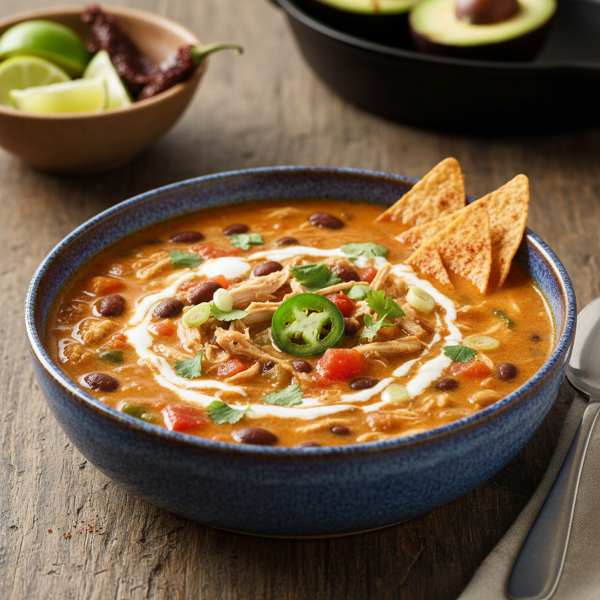 Spicy Low-Carb Chicken Enchilada Soup recipe