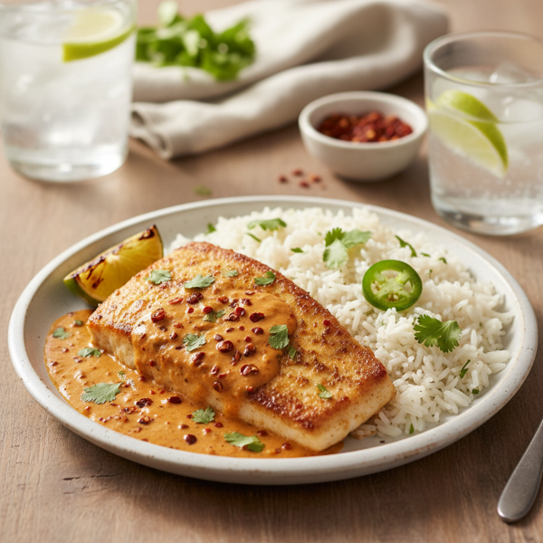 Spicy Mahi-Mahi in Creamy Chipotle Sauce recipe
