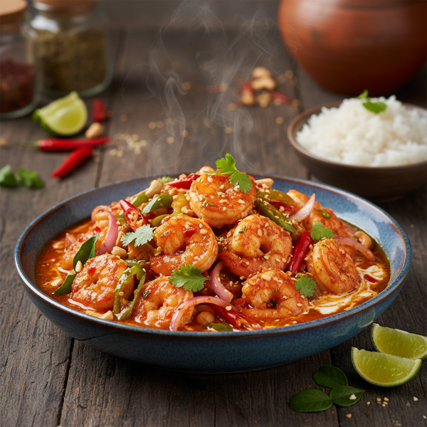 Spicy Malay Shrimp Delight recipe