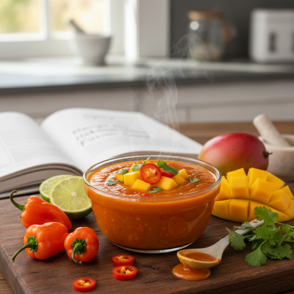 Spicy Mango Habanero Fusion Sauce recipe