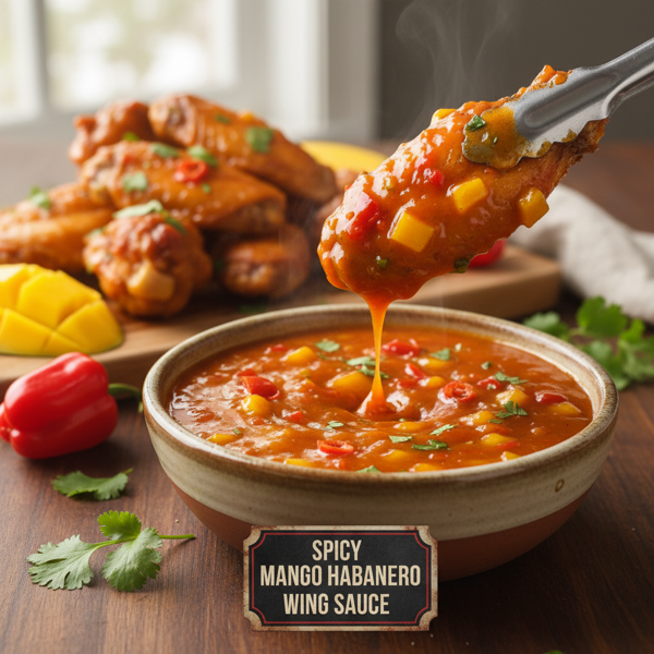 Spicy Mango Habanero Wing Sauce recipe