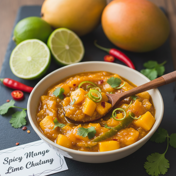 Spicy Mango Lime Chutney recipe