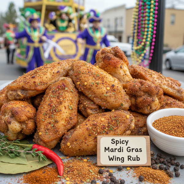 Spicy Mardi Gras Wing Rub recipe