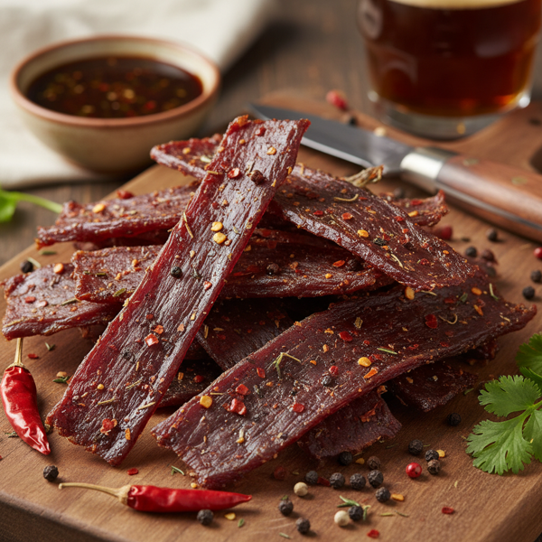 Spicy Marinated Venison Jerky recipe