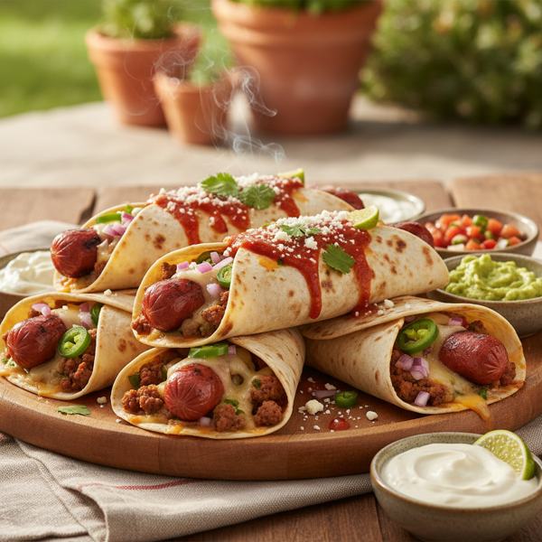Spicy Mexicali Wrap Dogs recipe