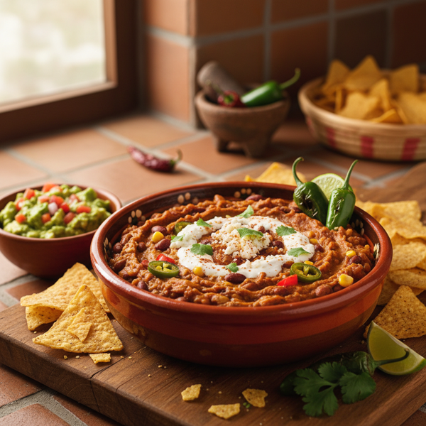 Spicy Mexican Bean Dip recipe