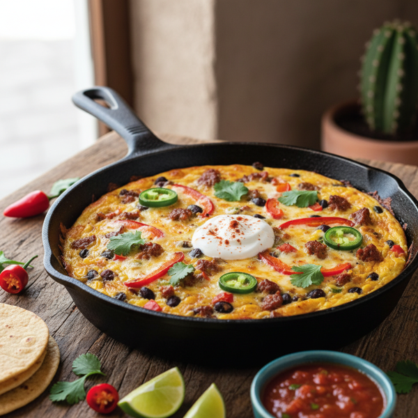 Spicy Mexican Breakfast Frittata recipe
