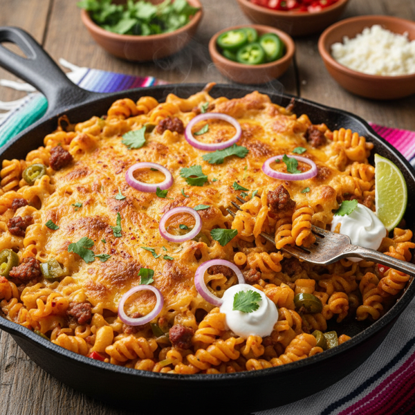 Spicy Mexican Cheesy Mac recipe