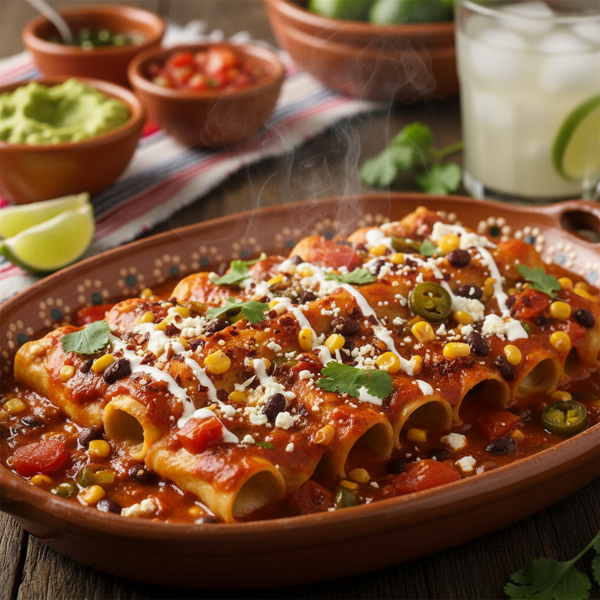 Spicy Mexican Manicotti Fiesta recipe