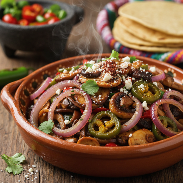 Spicy Mexican Mushroom & Onion Medley recipe