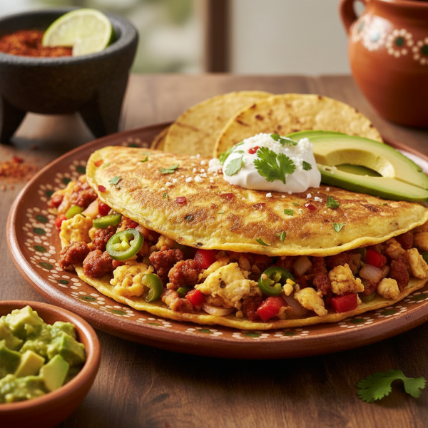 Spicy Mexican Omelette Delight recipe