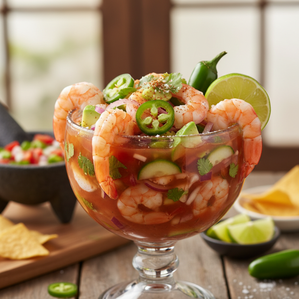 Spicy Mexican Shrimp Cocktail recipe