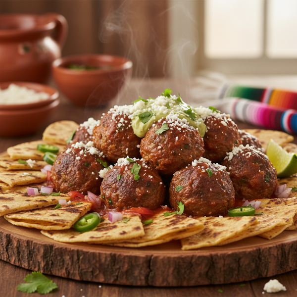 Spicy Mexican Taco Meatballs Delight recipe