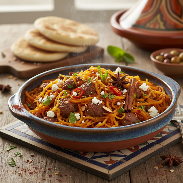 Spicy Moroccan-Inspired Spaghetti Squash recipe