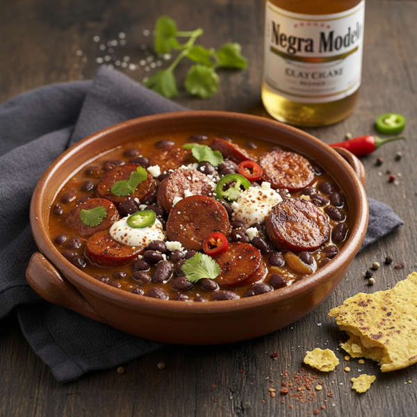 Spicy Negra Modelo Chorizo & Black Bean Delight recipe