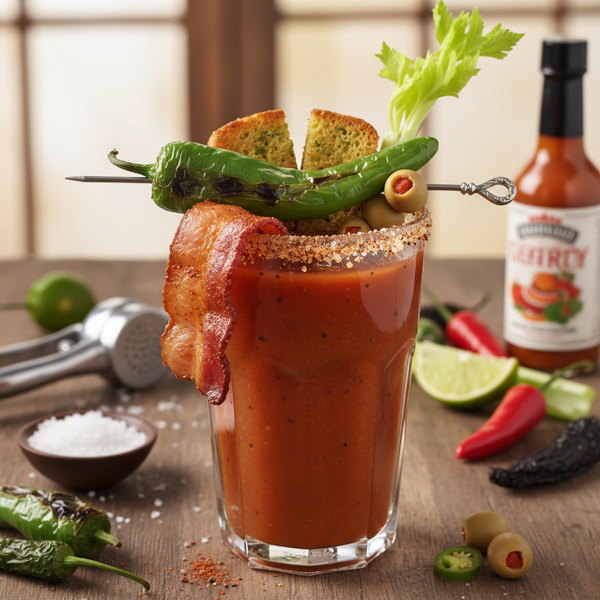 Spicy New Mexico Hatch Chili Bloody Mary Bliss recipe