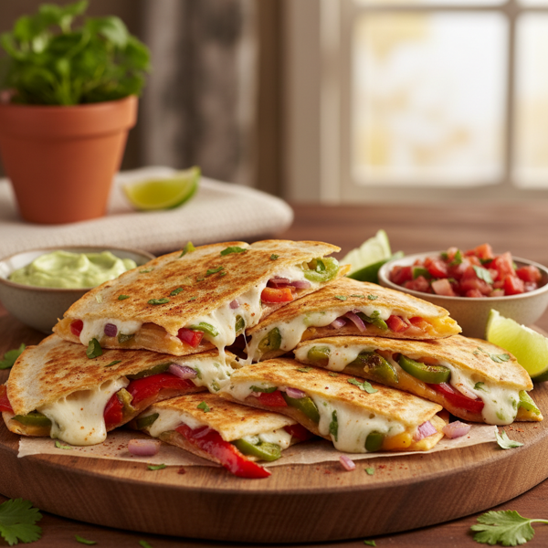 Spicy Pepper Jack and Tomato Quesadillas recipe