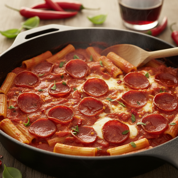 Spicy Pepperoni Pasta Sauce recipe