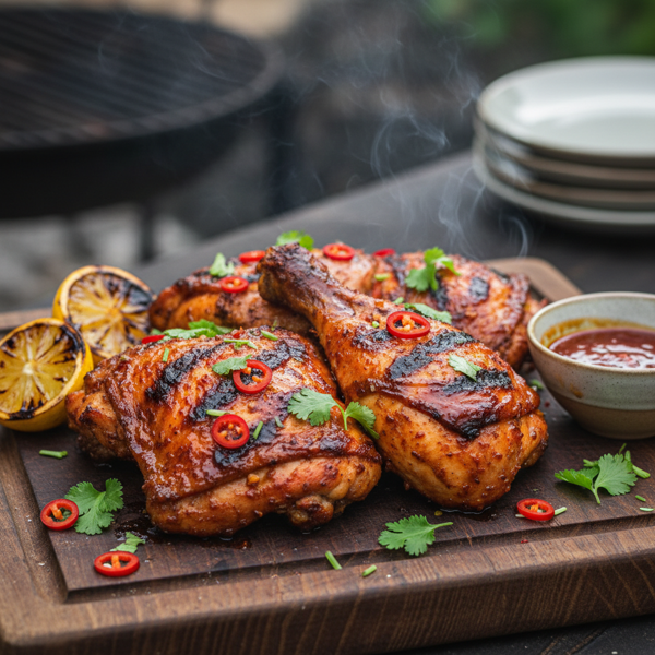 Spicy Portuguese Grilled Chicken Thighs recipe