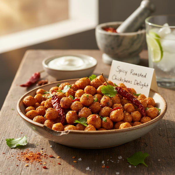 Spicy Roasted Chickpeas Delight recipe
