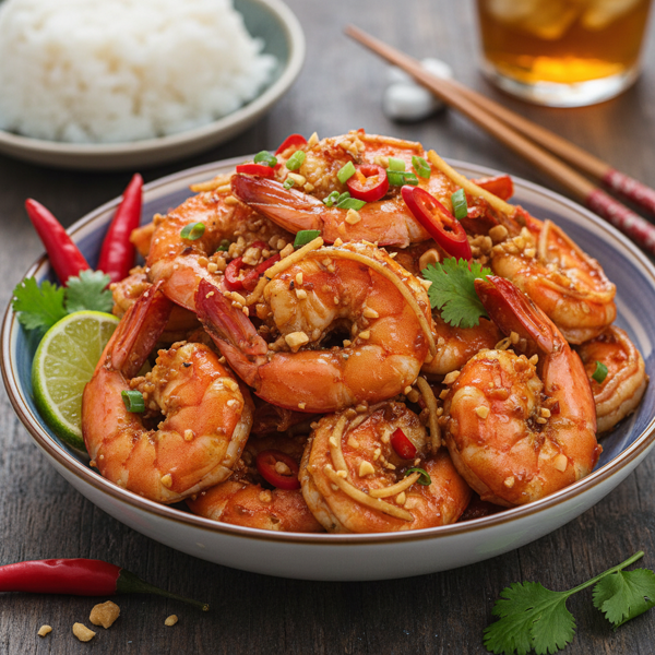 Spicy Singapore-Style Prawns recipe